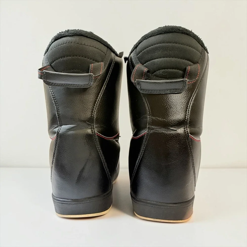Head JR BOA Snowboard Boots Black Red Contrast Stitching US Women 6-7 EU 38-39.5